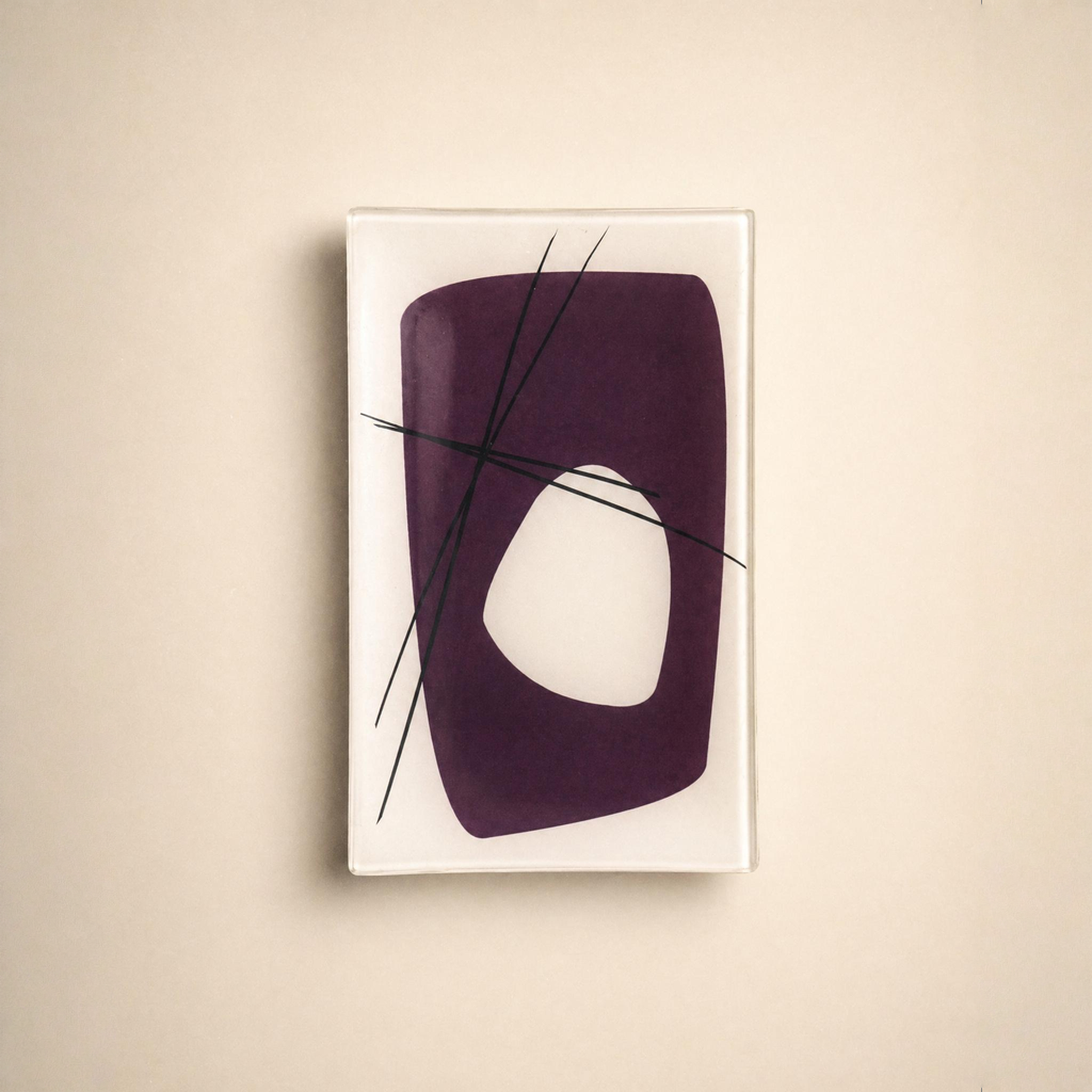 Purple Abstract Dish