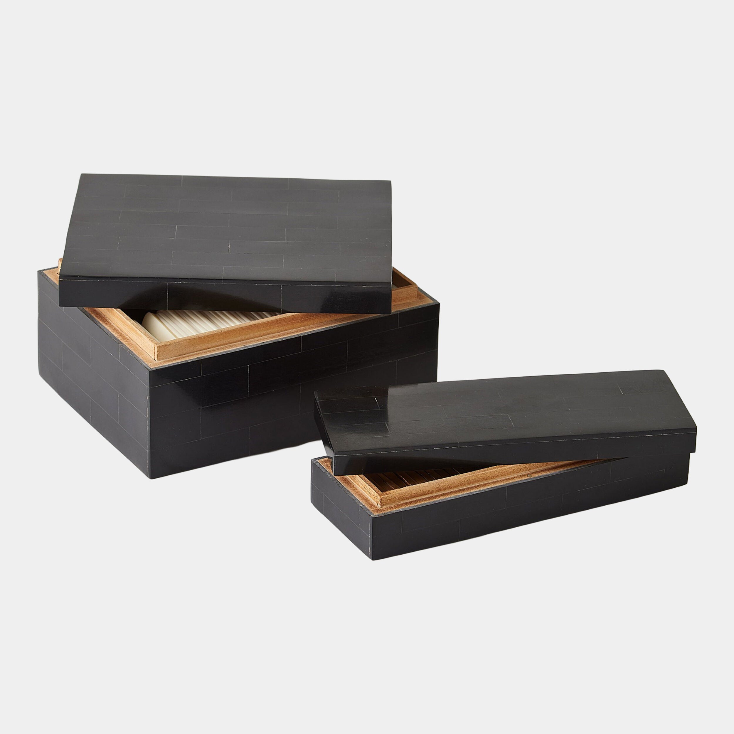 Tatanka Boxed Bone Card Set - Black