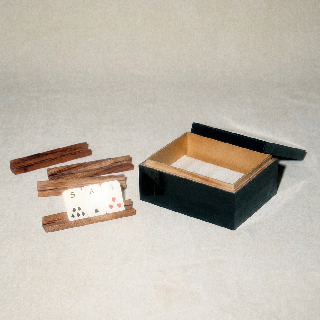 Tatanka Boxed Bone Card Set - Black