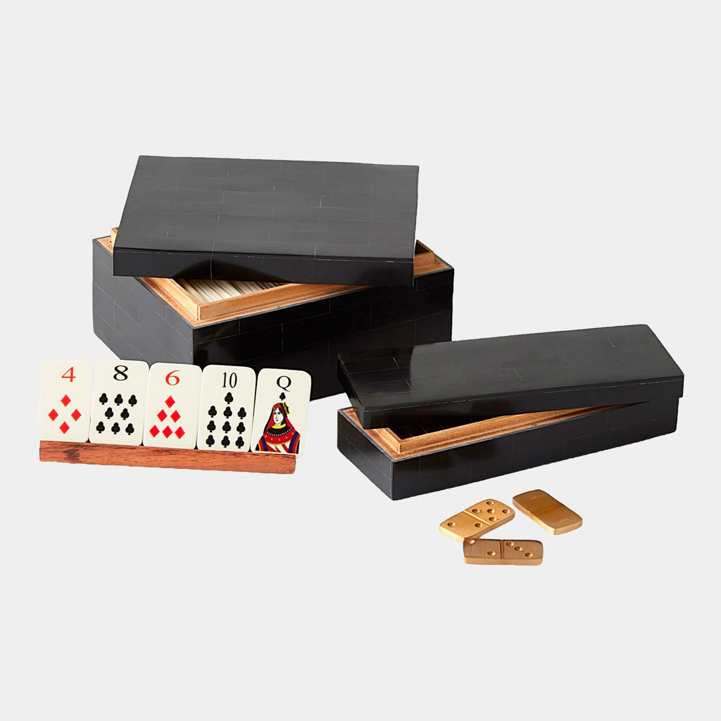 Tatanka Boxed Bone Card Set - Black
