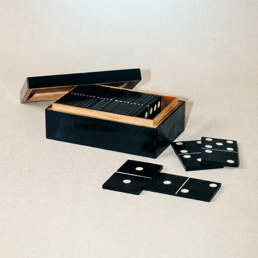 Barnes Small Dominoes Box - Black