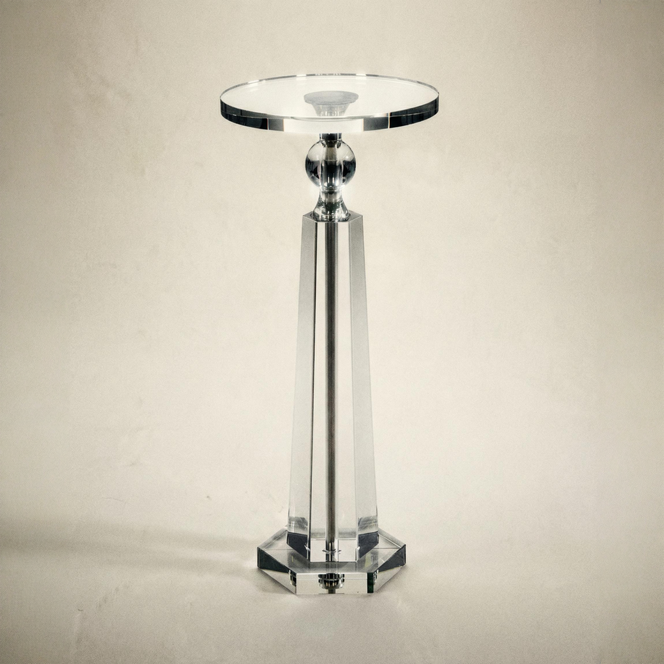 Faceted Crystal Martini Table