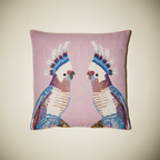 Parrots Beaded Pillow