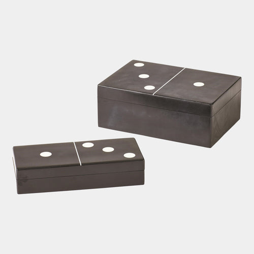 Barnes Small Dominoes Box - Black